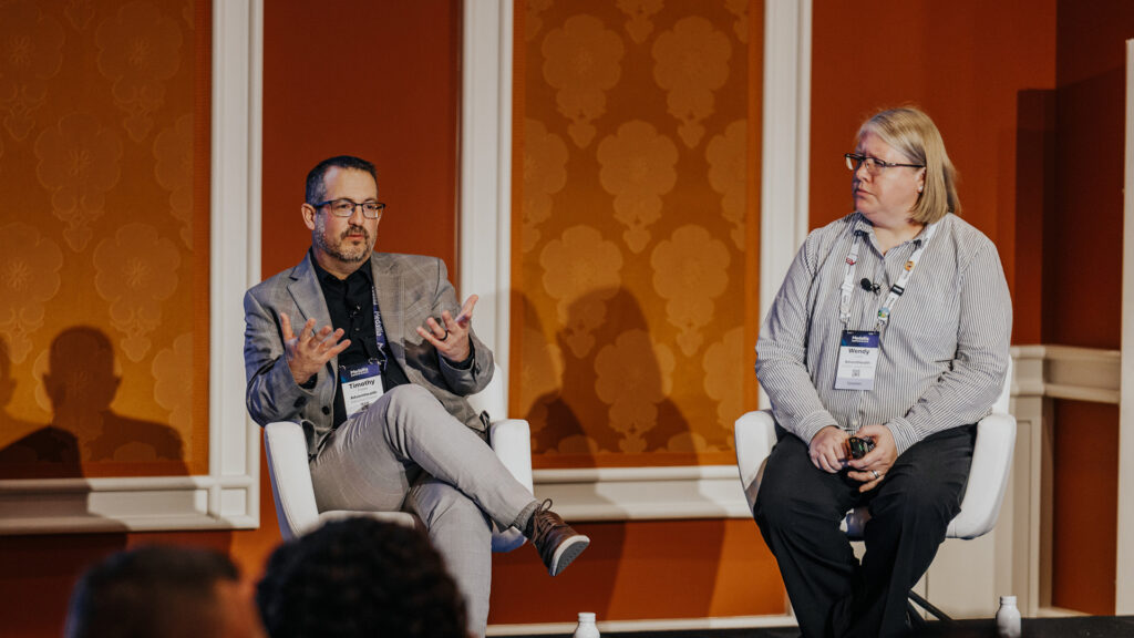 2 Experience panelists present to their breakout audience.