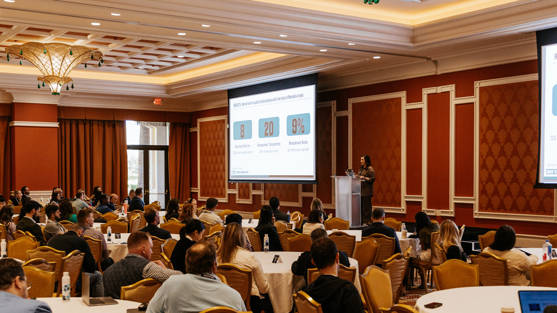 A presenter in a breakout session at Medallia Experience '25