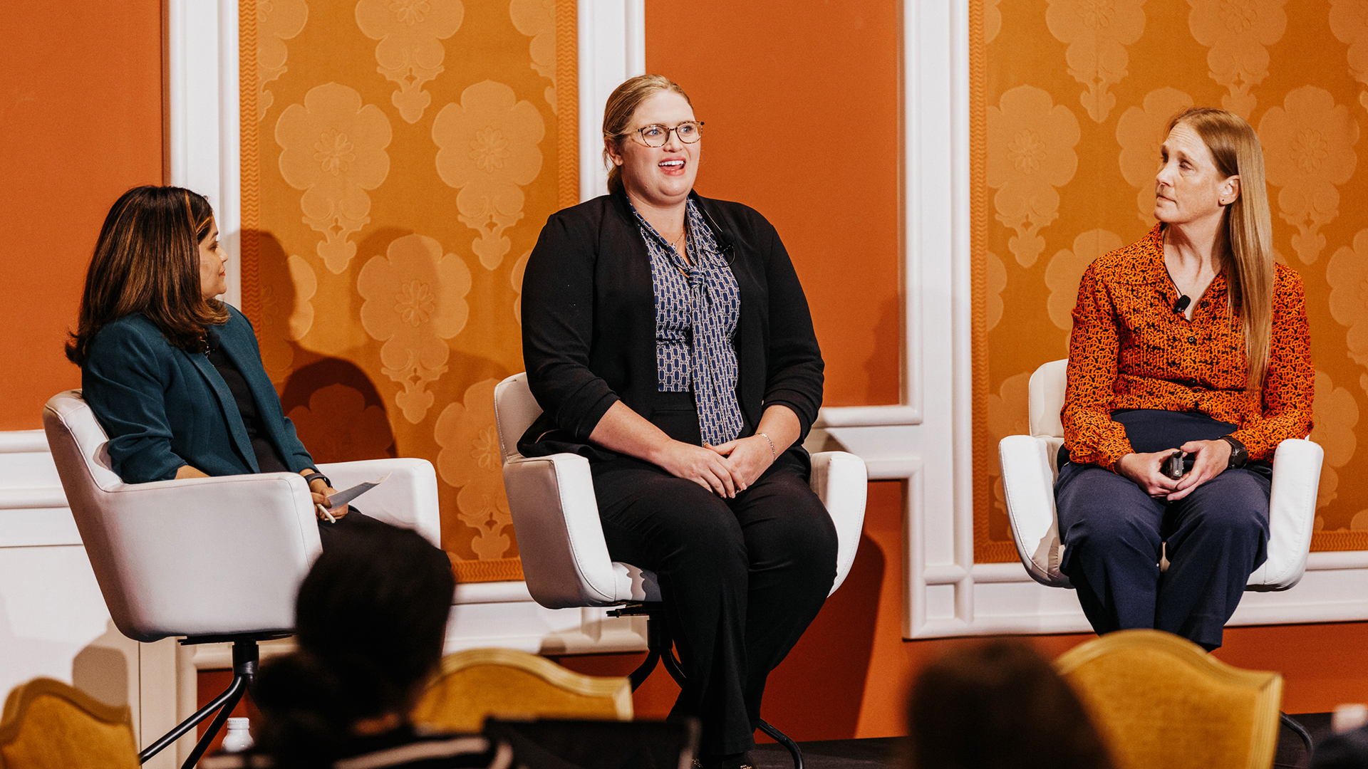 Breakout presenters on stage at Medallia Experience '25