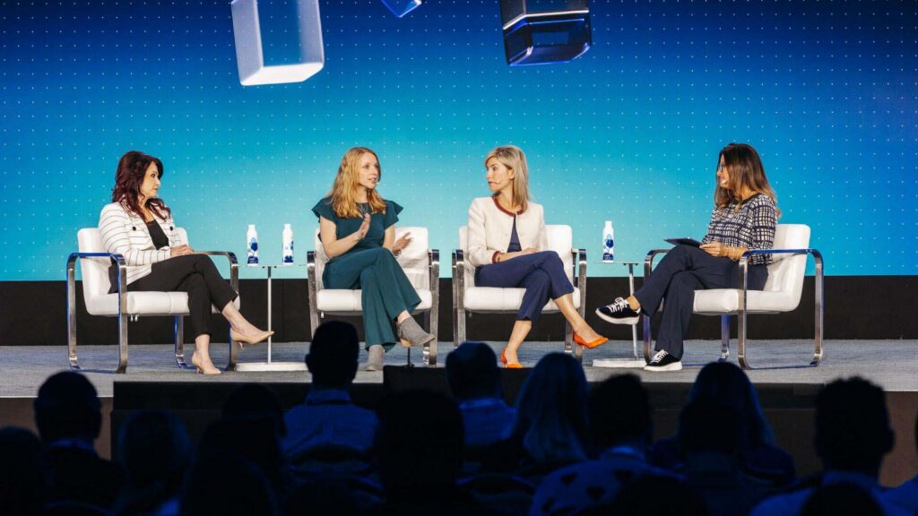 Expy award winners have a panel discussion on the mainstage at Experience 2026