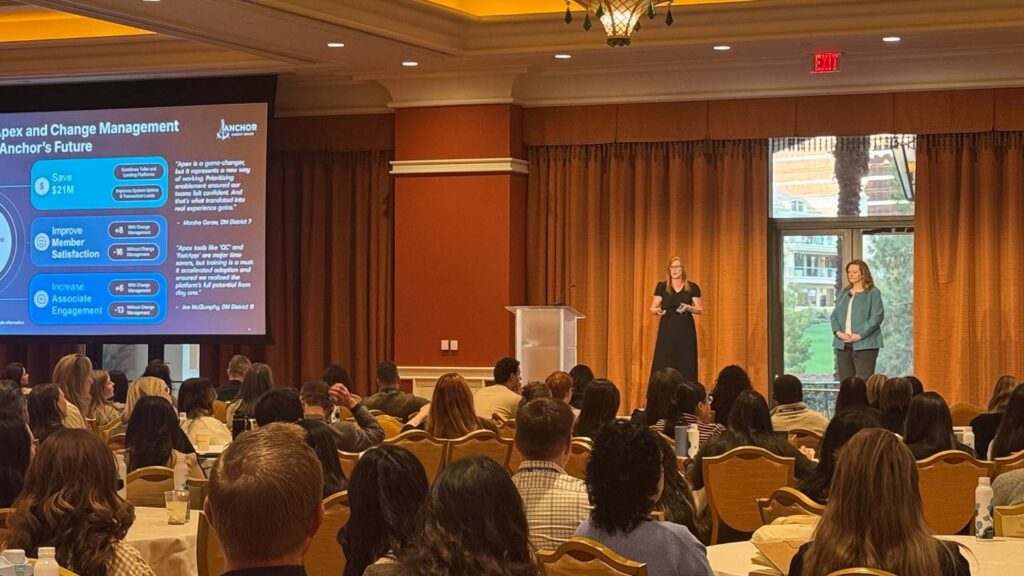 Breakout presenters on stage at Medallia Experience '26.