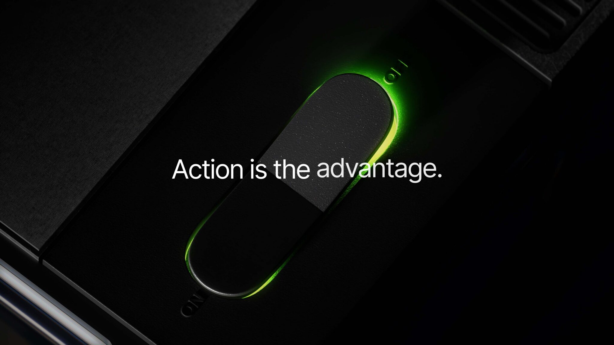 A switch to turn on the conceptualized machine that processes customer signals into action for your company