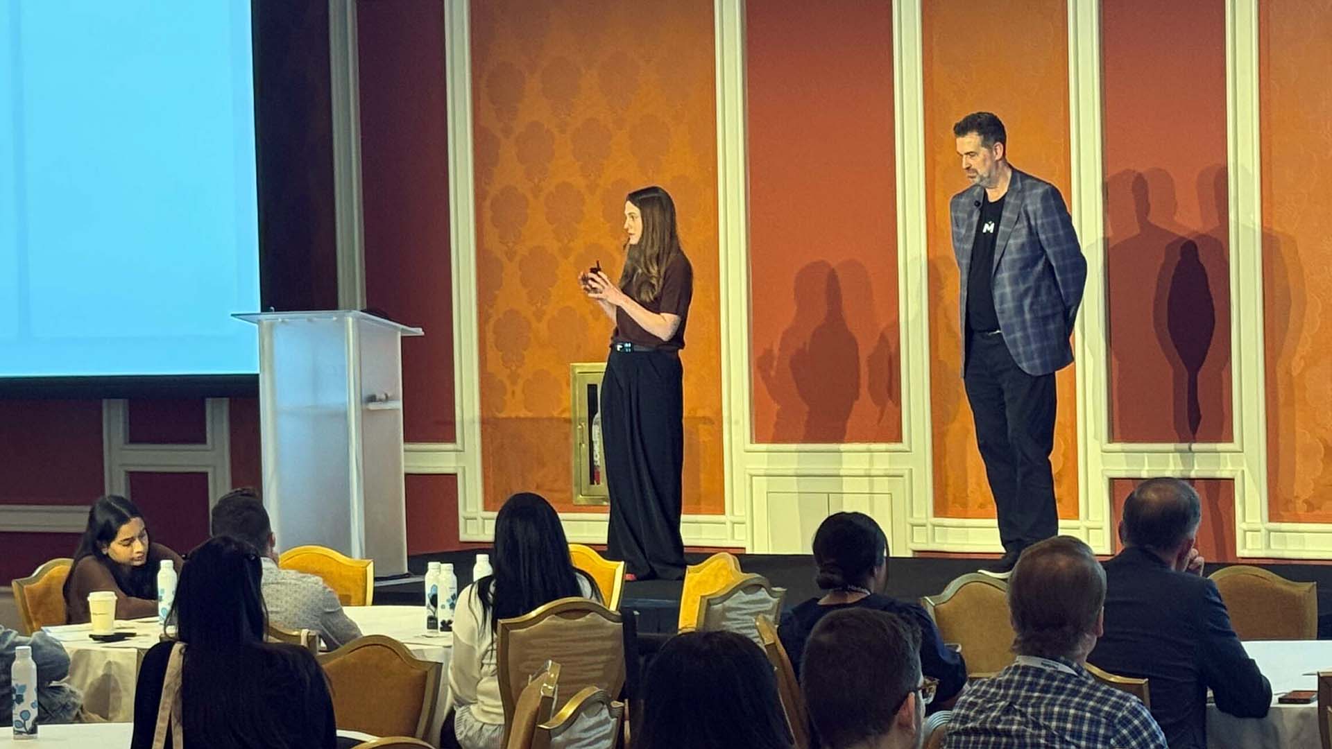 Breakout presenters on stage at Experience '26