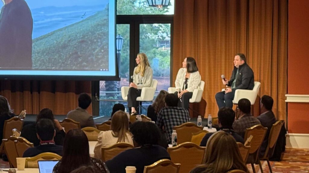 Breakout presenters on stage at Medallia Experience '26