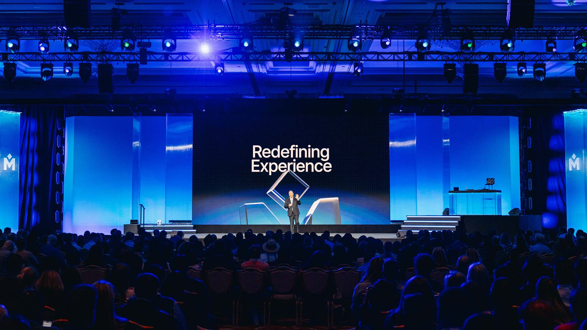 Main stage at Medallia Experience '26.