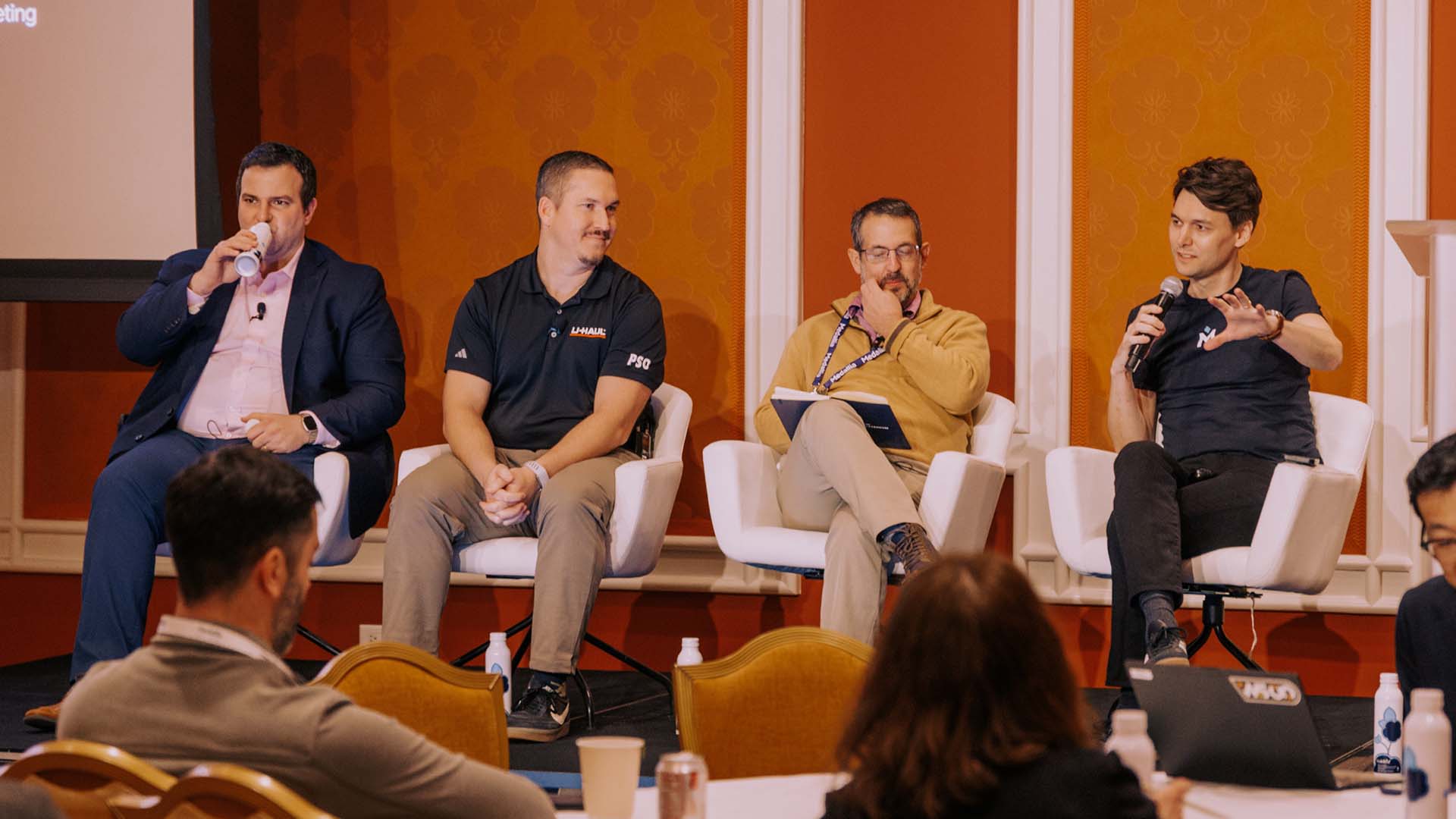 Breakout presenters on stage at Medallia Experience '26.