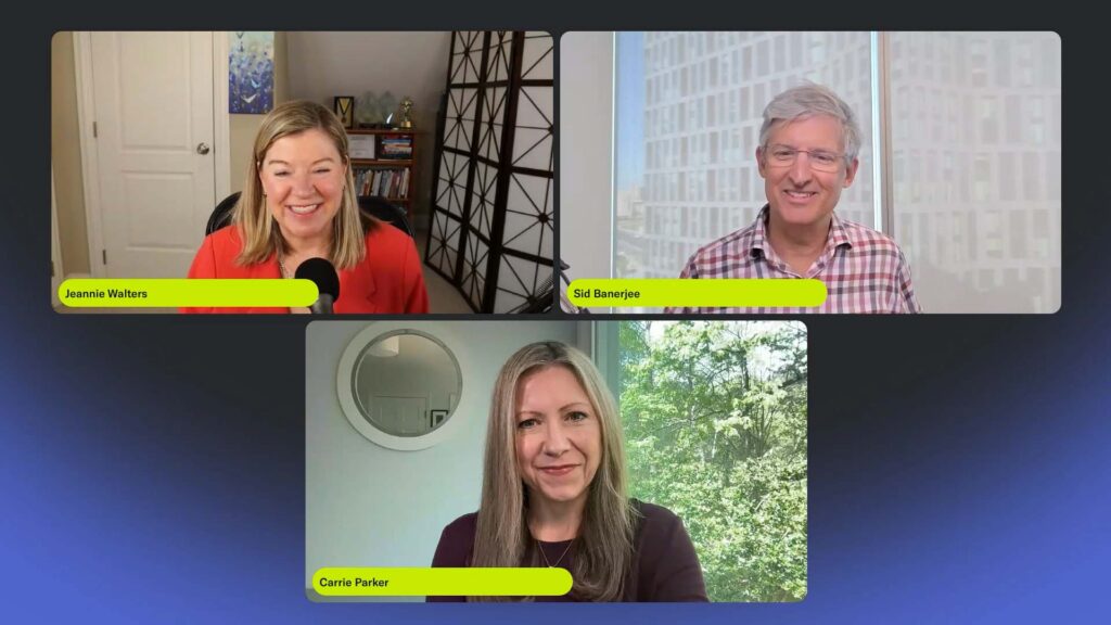 3 webinar participants in talking head interviews